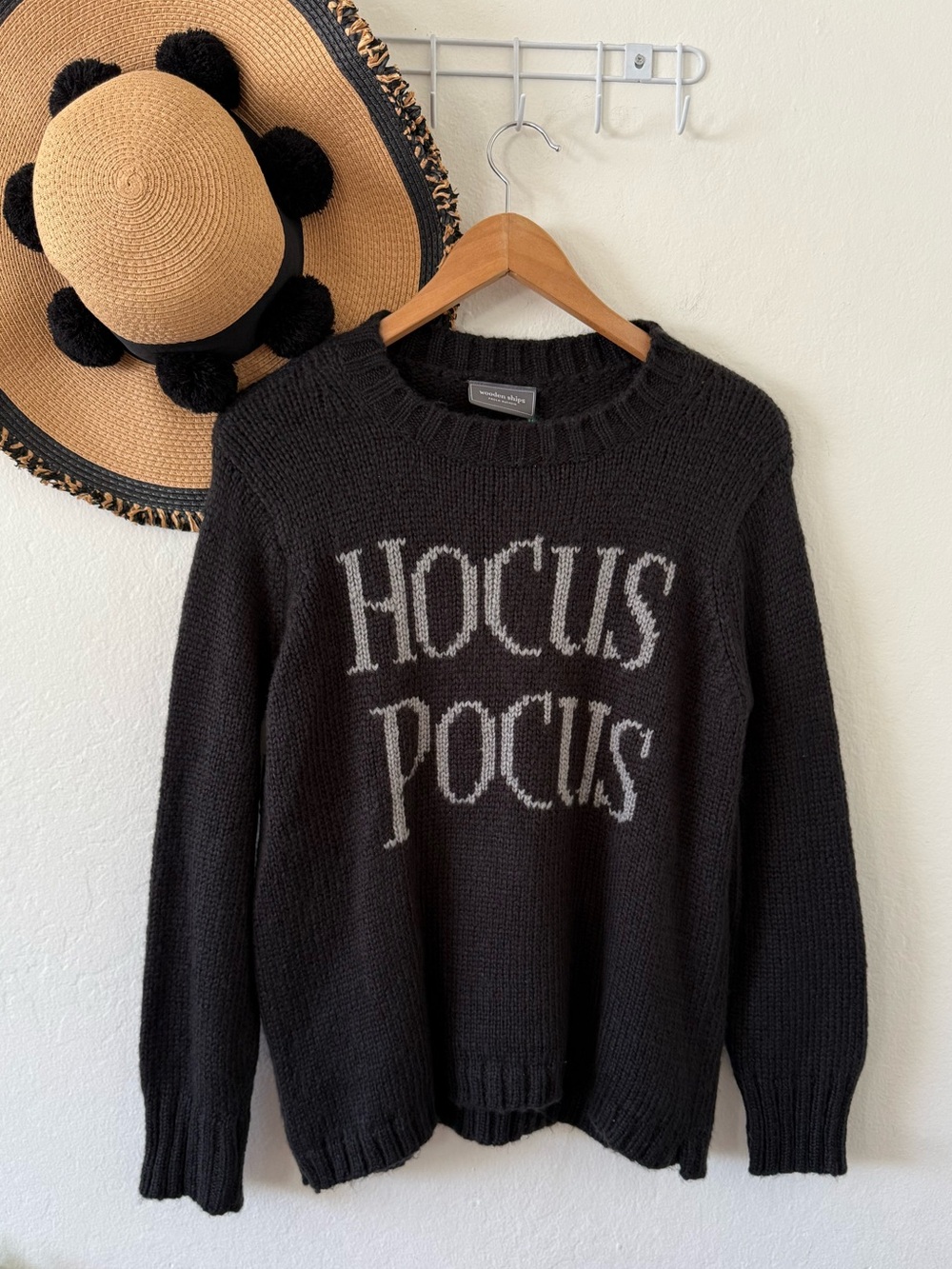 Wooden Ships Hocus Pocus Wool Mohair Knit Sweater Size X/S NWT Halloween Fall - Picture 3 of 10